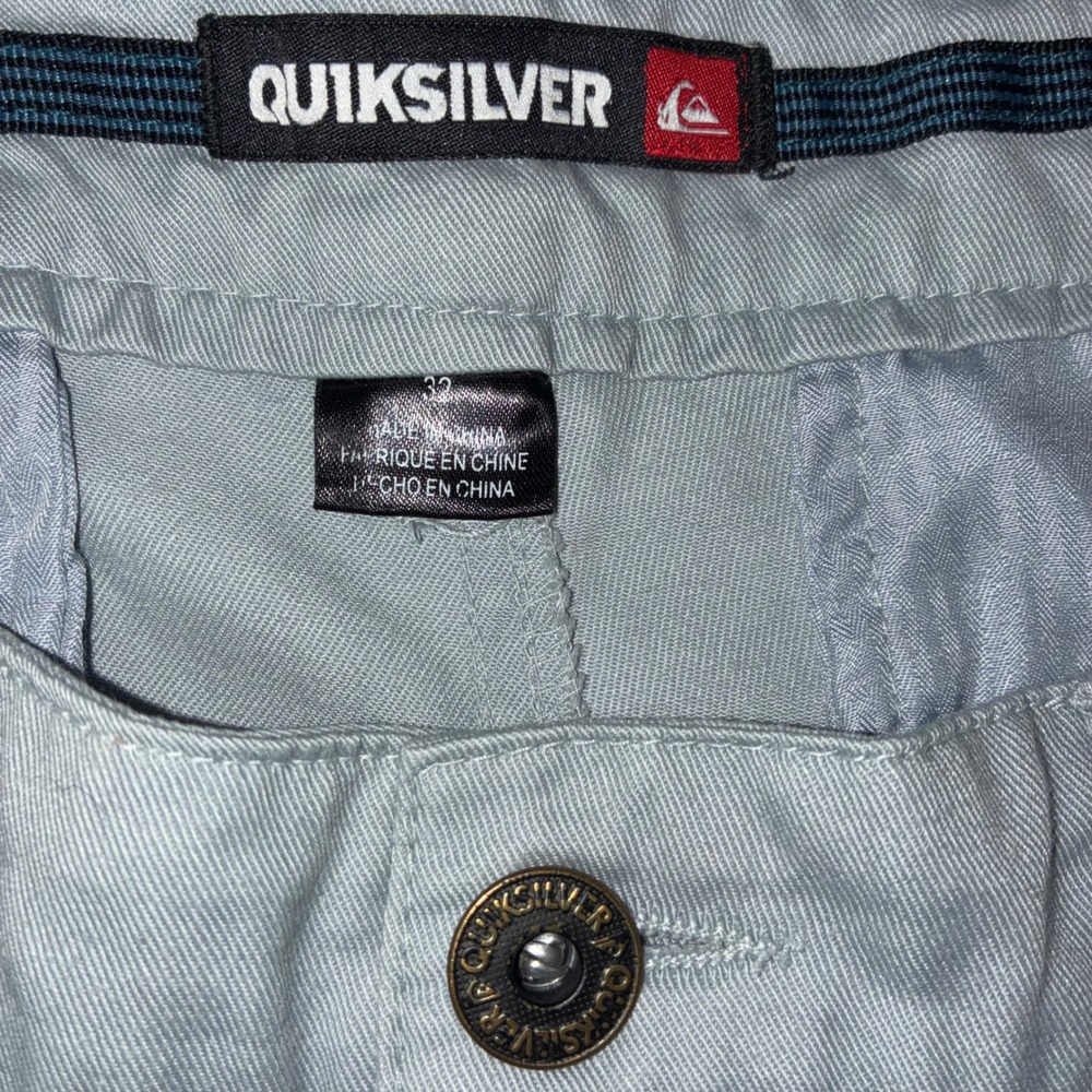 Quicksilver Transcendent Casual Gray Shorts Men Size 32 - Picture 3 of 7